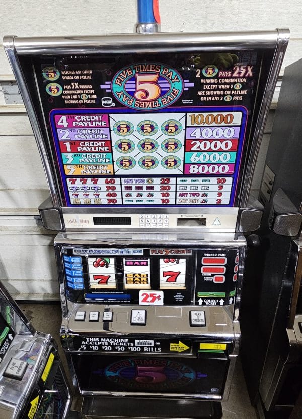 IGT S2000 5x Pay 5 Line Used Slot Machine