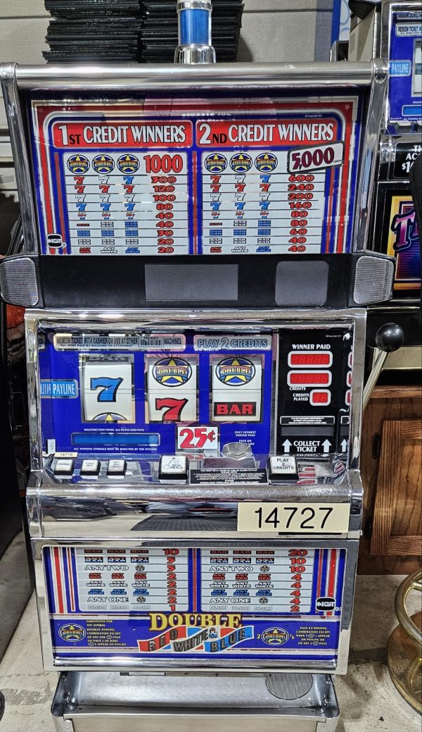 IGT S2000 Double Red White & Blue Used Slot Machine