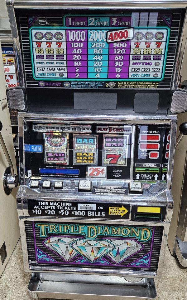 IGT S2000 Triple Diamond Used Slot Machine